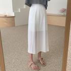 Sheer Chiffon Long Skirt