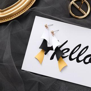 Alloy Triangle Dangle Earring 1 Pair - As Shown In Figure - One Size