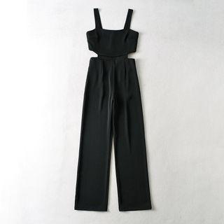 Cut-out Wide Leg Jumpsuit