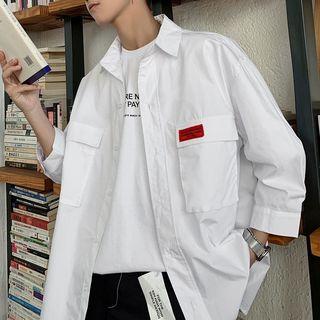 3/4-sleeve Tagged Cargo Shirt