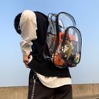 Clear Zip Backpack Black - One Size