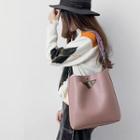 Set: Colorful-strap Tote + Cross Bag