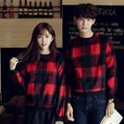 Couple Matching Plaid Pullover