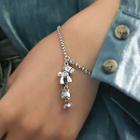 925 Sterling Silver Horse & Money Bag Bracelet As Shown In Figure - One Size