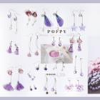 925 Sterling Silver Purple Earring (various Designs)