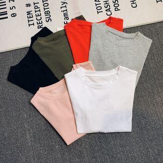 Short-sleeve Crop T-shirt In 6 Colors