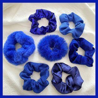 Set Of 7: Chenille Hair Tie