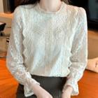 Puff-sleeve Lace Blouse (various Designs)