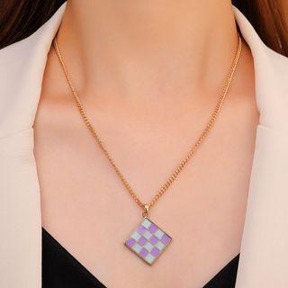 Plaid Necklace