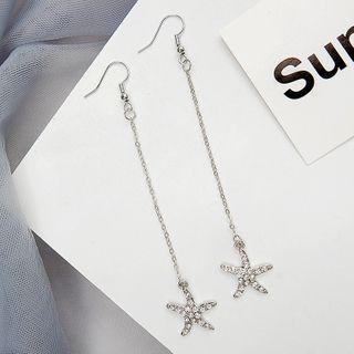 Rhinestone Star Drop Hook Earrings Era041 - 54