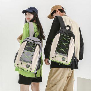 Drawstring Color Block Backpack