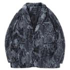Snakeskin Print Blazer