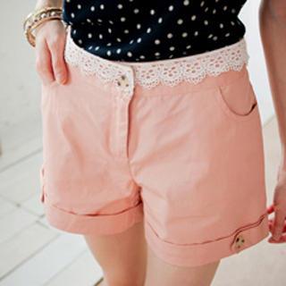 Lace-trim Shorts