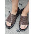 Banded-strap Sling-back Sandals (2 Designs)