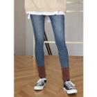 Tall Size Hidden Band-waist Skinny Jeans