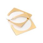 Alloy Square Open Hoop Earring As Shown In Figure - One Size