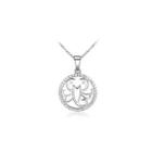 Fashion 925 Sterling Silver Scorpio Pendant With White Cubic Zircon And Necklace