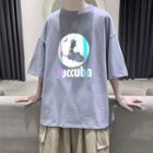 Short-sleeve Witch Print T-shirt