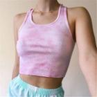 Tie-dyed Cropped Tank Top