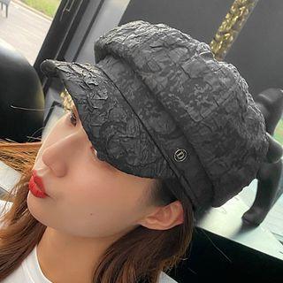 Shirred Newsboy Cap