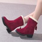 Tasseled Ankle Snow Boots