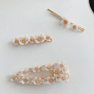 Flower Faux Pearl Hair Clip / Hair Pin