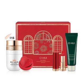 O Hui - Day Shield Smart Pumping Foundation #01 Special Set 4 Pcs