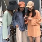Long-sleeve Long-hem T-shirt