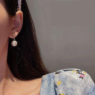 Faux Pearl Earring 1 Pair - Faux Pearl Earring - Gold - One Size