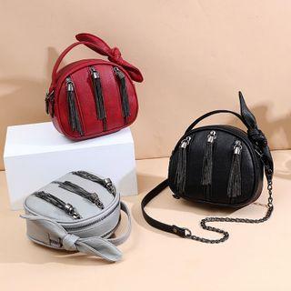 Metal Fringe Crossbody Bag