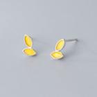 925 Sterling Silver Leaf Earring 1 Pair - S925 Silver - As Shown In Figure - One Size