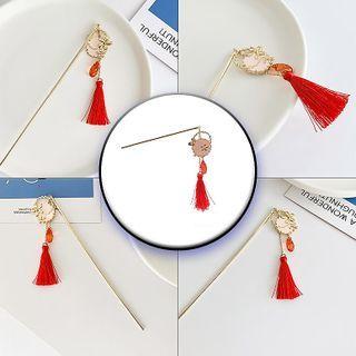 Retro Tassel Alloy Hair Stick 3372 - One Size