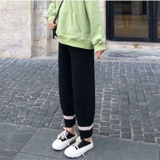 Harem Knit Pants As Shown In Figure - One Size