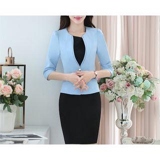 Set: One-button Blazer + Sleeveless Dress