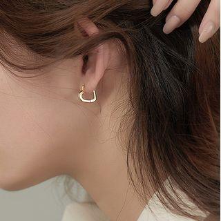 Heart Sterling Silver Earring 1 Pair - Heart Sterling Silver Earring - Gold - One Size