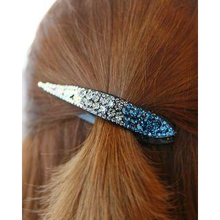 Gradient Rhinestone Plastic Hair Clamp
