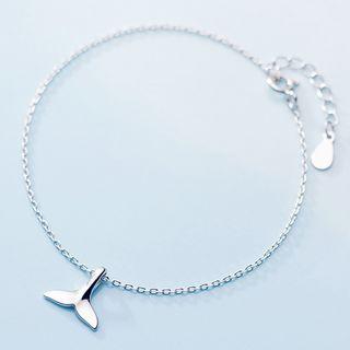 925 Sterling Silver Whale Tail Bracelet