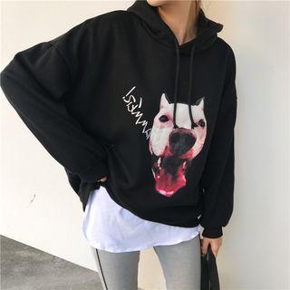 Printed Hoodie / Printed Long-sleeve T-shirt / Skinny Pants