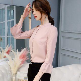 Ruffled-cuff Blouse