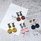 Matte Disc Dangle Earring