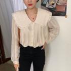 Long-sleeve Quilted Blouse