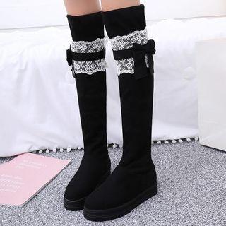 Lace Over-the Knee Boots