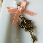 Sweetie Ribbon Pearl Bird House Necklace