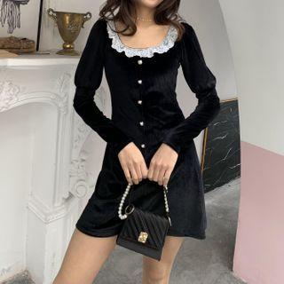 Lace Velvet Dress