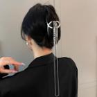 Chained Alloy Hair Clamp Silver - One Size
