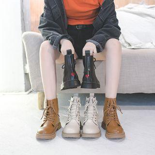 Heart Lace-up Shorts Boots