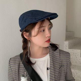 Denim Flat Cap