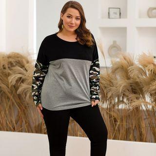 Color Block Long-sleeve Tee