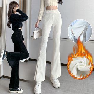 Fleece-lined Bootcut Pants