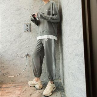 Mock Two Piece Sweatshirt / Sweatpants